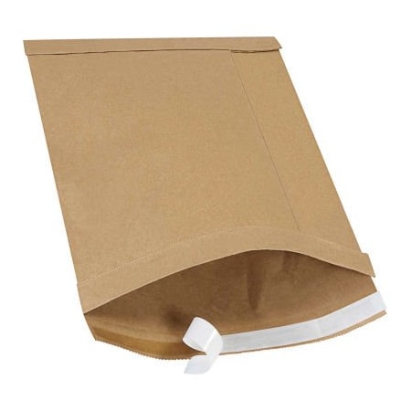 The Packaging Wholesalers Self Seal Padded Mailers, No 4, 9-1/2"W x 14-1/2"L, Kraft, 100/Pack ENVB807SS